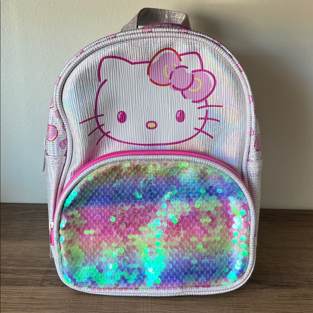 Sanrio Hello kitty iridescent and sequined mini backpack